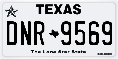 TX license plate DNR9569