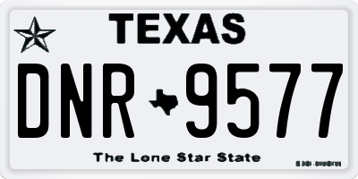 TX license plate DNR9577