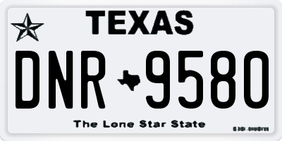 TX license plate DNR9580