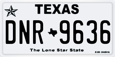 TX license plate DNR9636