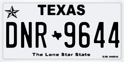 TX license plate DNR9644