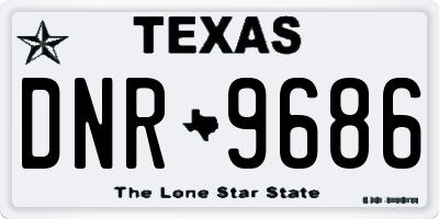 TX license plate DNR9686