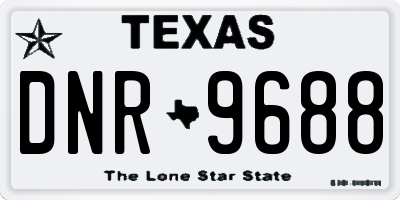 TX license plate DNR9688