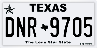 TX license plate DNR9705