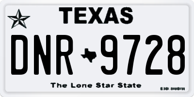 TX license plate DNR9728