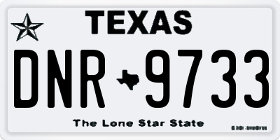 TX license plate DNR9733