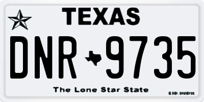 TX license plate DNR9735
