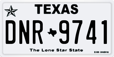 TX license plate DNR9741