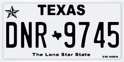 TX license plate DNR9745