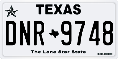 TX license plate DNR9748