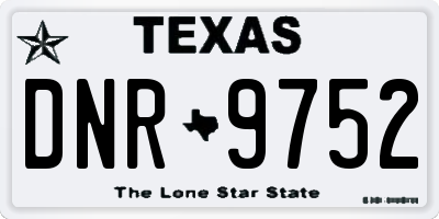 TX license plate DNR9752