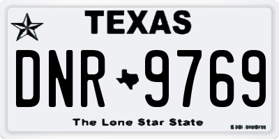 TX license plate DNR9769