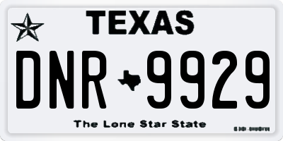 TX license plate DNR9929
