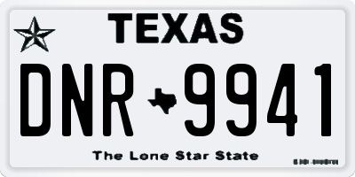 TX license plate DNR9941