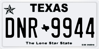TX license plate DNR9944