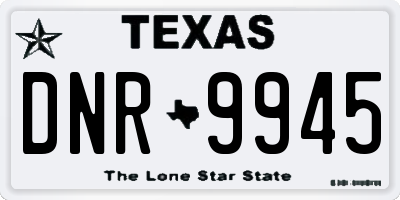 TX license plate DNR9945