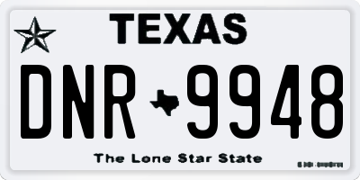 TX license plate DNR9948