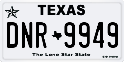 TX license plate DNR9949