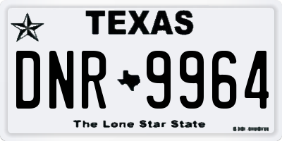 TX license plate DNR9964