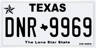TX license plate DNR9969