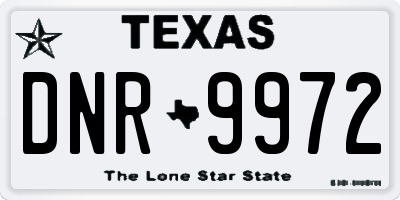 TX license plate DNR9972