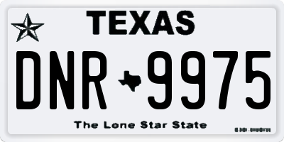 TX license plate DNR9975