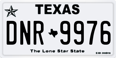 TX license plate DNR9976