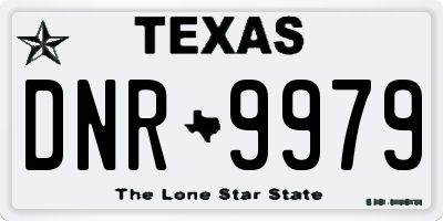 TX license plate DNR9979
