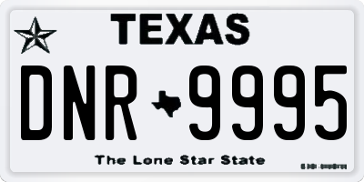 TX license plate DNR9995