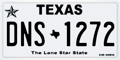 TX license plate DNS1272