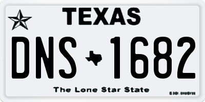 TX license plate DNS1682