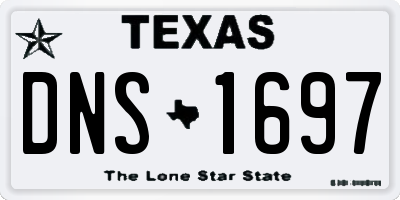 TX license plate DNS1697
