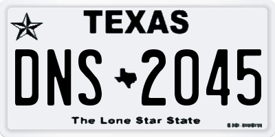 TX license plate DNS2045