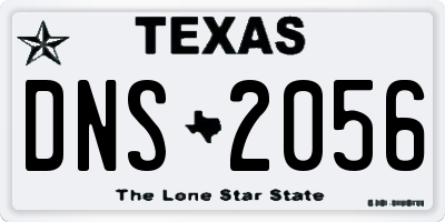 TX license plate DNS2056