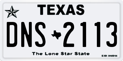TX license plate DNS2113