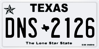 TX license plate DNS2126