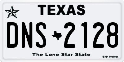 TX license plate DNS2128