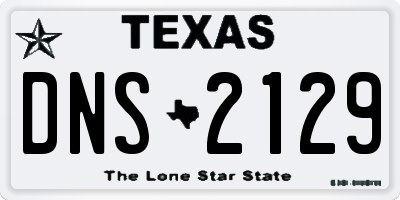 TX license plate DNS2129