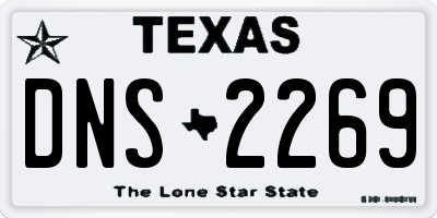 TX license plate DNS2269