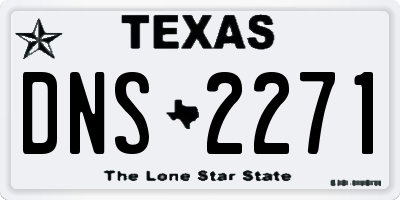 TX license plate DNS2271