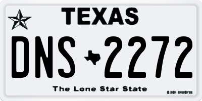 TX license plate DNS2272