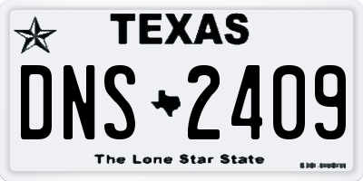 TX license plate DNS2409