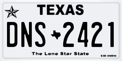 TX license plate DNS2421