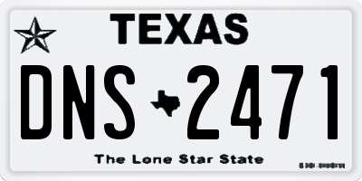 TX license plate DNS2471