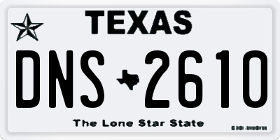 TX license plate DNS2610