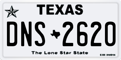 TX license plate DNS2620