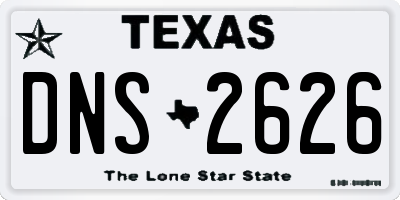 TX license plate DNS2626