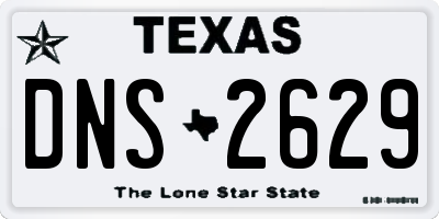 TX license plate DNS2629