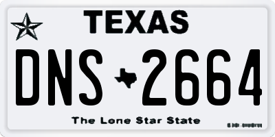 TX license plate DNS2664