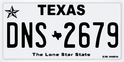 TX license plate DNS2679